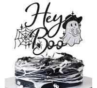 Hey Boo Cake Topper, Halloween Ghost Party Cake Decor | Happy Boo Day, A Little Boo is Almost Due, Halloween Ghoul Baby Shower, Birthday Party Decorations