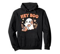 Hey Boo Ghost Girl Calling Phone Halloween Spooky Boo Jee Pullover Hoodie
