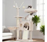 Hey-brother Cat Tree Tower with Removable Toys, Scratching Posts, MPJ008SM