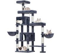 Hey-brother Cat Tree Tower with Stable Extended Base, 3 Platforms, MPJ038G