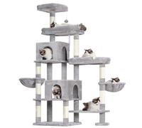 Hey-brother Cat Tree Tower with Stable Extended Base, 3 Platforms, MPJ038W