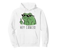 Hey Cancer F Funny Middle Finger Frog Cancer Survivor Pullover Hoodie
