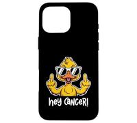 Hey Cancer F U Sunglasses Duck Flipping The Bird F ck Cancer Case for iPhone 16 Pro Max