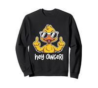 Hey Cancer F U Sunglasses Duck Flipping The Bird F ck Cancer Sweatshirt