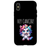 Hey Cancer FU Chemo Warrior Cancer Sucks Awareness Case for iPhone X/XS