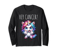 Hey Cancer FU Chemo Warrior Cancer Sucks Awareness Long Sleeve T-Shirt