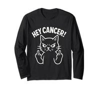 Hey Cancer FU Chemo Warrior Cancer Sucks Awareness Long Sleeve T-Shirt