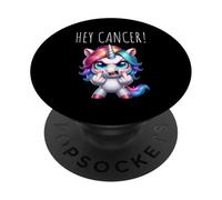 Hey Cancer FU Chemo Warrior Cancer Sucks Awareness PopSockets Adhesive PopGrip