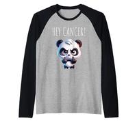 Hey Cancer FU Chemo Warrior Cancer Sucks Awareness Raglan Baseball Tee