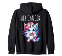 Hey Cancer FU Chemo Warrior Cancer Sucks Awareness Zip Hoodie