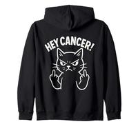 Hey Cancer FU Chemo Warrior Cancer Sucks Awareness Zip Hoodie