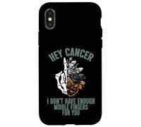 Hey cancer I Don't Have Enough Middle Fingers for you Case for iPhone X/XS