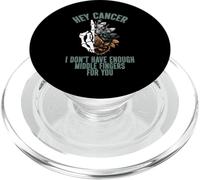 Hey cancer I Don't Have Enough Middle Fingers for you PopSockets PopGrip for MagSafe