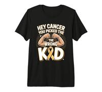 Hey Cancer You Picked The Wrong Kid Childhood Warrior Premium T-Shirt