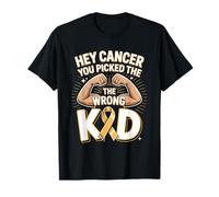 Hey Cancer You Picked The Wrong Kid Childhood Warrior T-Shirt