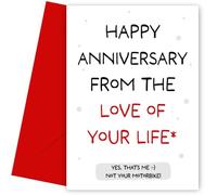 Hey Chimp Funny Anniversary Card for Love of Your Life - Not Your Motorbike - Suitable for Husband, Boyfriend, Wife or Girlfriend that's a Motorbike Lover
