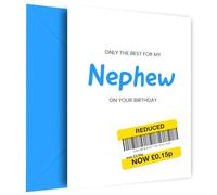 Hey Chimp Only the Best Birthday Card for Nephew - Funny Nephew Birthday Card to Say Happy Bday to Him
