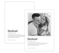 Hey Chimp Personalised Wall Art Print for Husband - Custom Name Poster - Dictionary Definition Print - Custom Canvas Prints & Best Husband Frame - A2 Print Only - 420 x 594mm