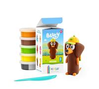 HEY CLAY Bluey & Friends Characters Set, 5 Cans of Air Dry Clay with Interactive Instructions (Snickers)
