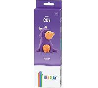 Hey Clay Cow - Colourful Modeling Kids - Air Dry Clay 3 cans with Fun Interactive Instructions App