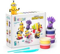 HEY CLAY Despicable Me Minions Set - Colorful Modeling Air Dry Clay for Kids - Air Dry Clay Kit 15 Cans and Sculpting Tools with Fun Interactive Instructions App - Age 3 and up
