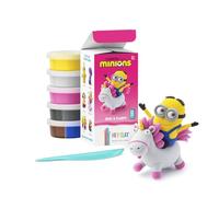 HEY CLAY Despicable Me Minions Set - Minions Dave & Fluffy - Colorful Modeling Air Dry Clay for Kids - Air Dry Clay Kit 5 Cans and Sculpting Tools with Fun Interactive Instructions App - Age 3 and up