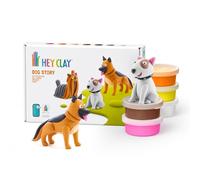 Hey Clay Dog Story 3 Pack - Bull Terrier, Shepherd, Yorkie