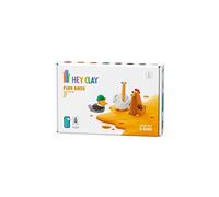 HEY CLAY Farm Birds: Duck, Goose, Hen Set - Colourful Modeling Kids - Air Dry Clay Kit 6 cans with Fun Interactive Instructions App