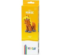 Hey Clay Horse - Colourful Modeling Kids - Air Dry Clay 3 cans with Fun Interactive Instructions App