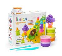 HEY CLAY Nice Ice Cream, 15 cans - Air Dry Clay kit for Kids Age 3+ - Creative Set for Sculpting