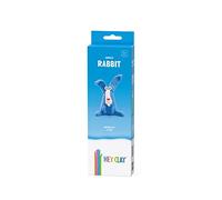 Hey Clay Rabbit Modelling Clay Small Set Rabbit Modelling Clay for Children in a Small Pack of 1 with 3 Colours, Rabbit Character Set, with Interactive App, Non-Toxic