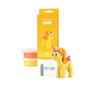 HEY CLAY Rainbow Unicorns - Air-Dry Clay Kit for Kids - Creative Set Age 3+ (Sunny, Series Rainbow Unicorns, 3 cans)
