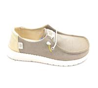 Hey Dude 41082 Gold Lurex Lace-Up Sneaker Rubber Sole Size 36 EU