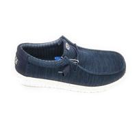 Hey Dude 41898 Lace-Up Fabric Casual Shoes Navy Blue Rubber Sole