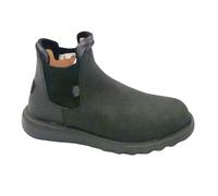 Hey Dude 42065 Black Nubuck Elastic Ankle Boots Rubber Sole 5/6