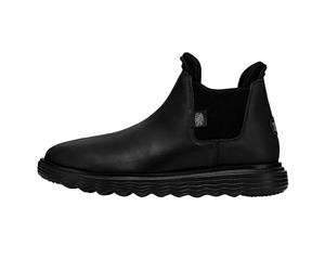 Hey Dude Branson Craft Leather Urban Shoes ManBlack Black, 9 UK, (40187-001)