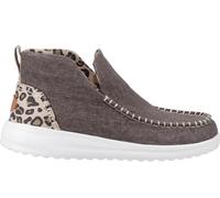 Hey Dude Denny Heavy Canvas Boots Womens | Slip On Shoes | Leopard | UK Size 7