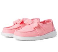 Hey Dude Girl's Wendy Bow Stardust Loafers, pink, 8 Toddler
