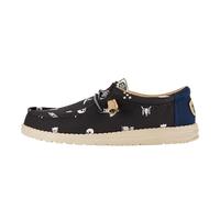 HEYDUDE Wally Stars N Skulls Shoe Black Size 7 Male