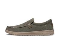 Hey Dude Men's Mikka Braided Loafer Shoes, Army, 4 UK