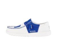 Hey Dude Men's Wally NCAA | Men’s Shoes | Men's Slip-on Loafers | Comfortable & Light-Weight, Duke Blue/White, 9 UK
