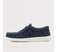 Hey Dude Men's Wally Stretch Canvas Casual Shoes, Navy