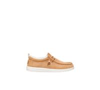 HEY DUDE Men's Wally Suede Shearling Lion Orange/Multi in Orange | Size: 7 HEY DUDE Orange 7