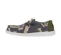 Hey Dude Men's Wally Washed Camo Moccasin, Camouflage, 9.5 UK