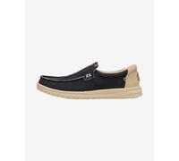 HEYDUDE Men's Mikka Braided Black - Slip-On Shoes - Loafer Style - 9 UK