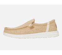 HEY DUDE - Mikka Jute Iris Cream - Mens Beige Comfort Trainers - NEW