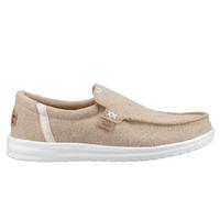 HEYDUDE Mikka Jute Linen Men's Irish Cream Moccasins Shoes - UK 8 / EU 42 / US M9