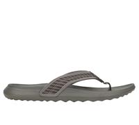 HEYDUDE Myers Flip Nu Prep Cotton Blend Men's Black/Granite Grey Flip Flops - UK 9 / EU 43 / US M10