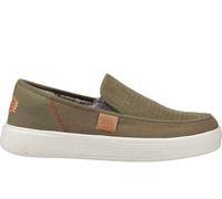 Hey Dude Sunapee Coastline Men's | Slip On Shoes | Olive | UK Size 11