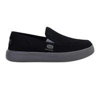 HEYDUDE - Men's Sunapee M Canvas Sunapee Slip-On Shoes, Black/Charcoal, 7 UK
